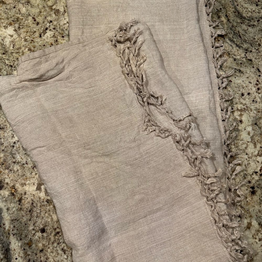 Pottery Barn Cream Linen Fabric